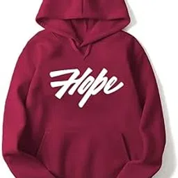 Women 's Casual Hooded Neck Regular Fit Fleece New Hope Printed Hoodie for Winters Wear (L (P-418)-picture-42