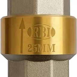 RBI Vertical Check Valve 1" – Forged Brass Body Spring Non-Return Valve | Vertical NRV for Water Systems 20-100 °C | Backflow Preventer, Industrial & Domestic Plumbing-picture-12