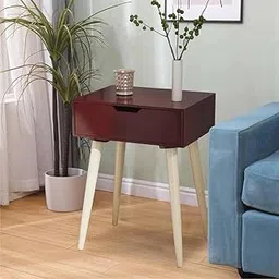 PLATINUM WOOD CRAFT Nightstands End Side Table with Drawer and Solid Wood Legs, Bedside Table for Bedrooms, Mid-Century Modern Drawer Storage Cabinet for Living Room Furniture-picture-41