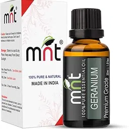 MNT Geranium Essential Oil - 100% Pure, Natural & Undiluted Oil for Face, Hair and Skin (30ML)-picture-14