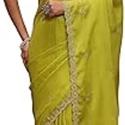 akhilam Women's Satin Silk Embellished Saree With Unstitched Blouse Piece (RANI5201_RN_Parent)-picture-12