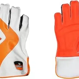 JD SPORTS Cricket Wicket Keeping Gloves for || Material Leather Wicket Gloves || for Cricket Match Cream Color Pack of 1 Pair (Boys)-picture-21