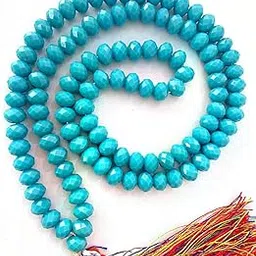 shreenathji French Firoza Crystal Jap Mala For Men And Women-picture-34
