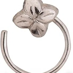peenzone 92.5-925 Sterling Silver Flower Nose Pin Stud for Women Girls-picture-46