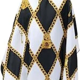 King Midas Barber Cape Professional Hair Cutting Cape (White And Black)-image-85