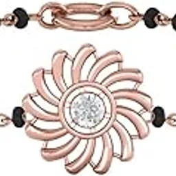 14K Rose Gold Diamond Bracelet for Women-image-26