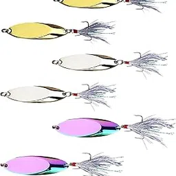 6pcs Fish Hooks for Fishing, Angled Feather Hooks, Fishing Tools for Freshwater Saltwater, Sharp and Practical Fish Hook-picture-25