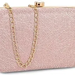 adisa Constellation formal party clutch with gold chain for women and girls-picture-19
