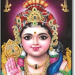 SAF paintings Religious Lord Murugan Swamy Kartikey SAFR6592 Sparkle Coated Digital Print Painting (13.25 inch x 9.25 inch) SAFR6592, Standard-picture-16