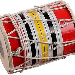 DESCTIDY Pure Handmade Miniature Musical Instruments Wooden Kids Dholak Pack of 1-picture-27