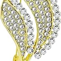 zivom Stylish Flower Cubic Zirconia CZ Crystal Brass Brooch Badge Pin Needle for Women-picture-35