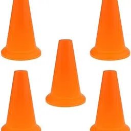 5 Pieces Safety and Security Cones Outdoor Games abs Traffic Cones Orange|5 Pieces abs Traffic Cones|Training Aids| Team Sports |Sporting Goods-picture-11