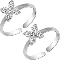 mashha 925 Silver Silver Butterfly Toe Rings for Women-picture-50