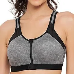 clovia Women's Cotton Non-Padded Wirefree High Impact Sports Bra-picture-22