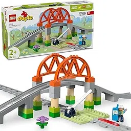LEGO DUPLO Town Train Bridge and Tracks Expansion Set 10426 Building Blocks Toys for 2+ Gift for Boys and Girls-image-33