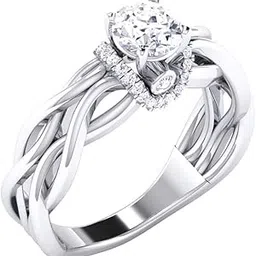 avsar 14k (585) White Gold Ring for Women-picture-57