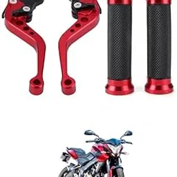 Universal CNC Aluminum Motorcycle Modification Disc Brake Lever And Grip Motorcycle Modification Double Disc Brake Lever for Motorcycles, Scooters Comfortable With Pul-sar 200 Ns-picture-16