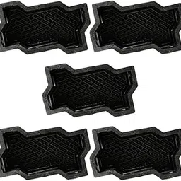 Reyal Zigzag Paver Block Mould 50mm (Pack of 5) Make in India | PVC Rubber Mould | Outdoor DIY Paver Mould-picture-30
