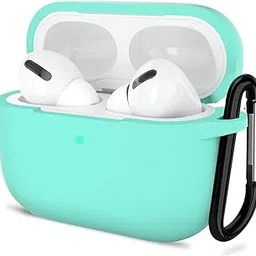New Soft Silicone Case Compatible with Apple AirPods Pro 3 Generation (2025) Protective Silicone 360° Full Protection Dust-Proof Shockproof Case Cover with Hook (Cover Only) (Teal)-picture-37