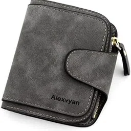 alexvyan Small Women's Purse Wallet Organizer Female Hand Clutch Women/Ladies/Girls Wallets Credit Card Holder (Dark-Grey)-picture-33