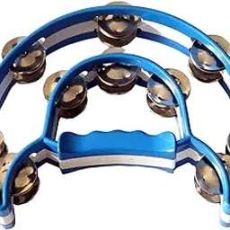 Shreyas Cutaway Tambourine (Kanjira) Moon - Blue-image-78