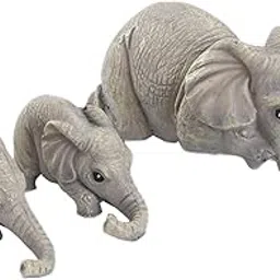 MERISHOPP®3X Elephant Statues Décorative Animal Figurines for Office Desktop Farmhouse|Home & Garden | Yard, Garden & Outdoor Living | Garden Décor| Statues & Lawn Ornaments-image-43