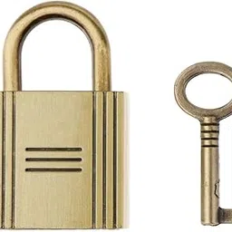 myaddiction 4xCute Security Travel Lock Lockout Suitcase Drawer Alloy Padlock with 1 Key Dark Gold-picture-12