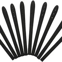 jazzy pearls Pack of 10 Silicone Rubber Eyeglasses Spectacle Reading Glasses Temple Cover End Tips Ear Socks Tubes Replacement Kit Black-picture-12