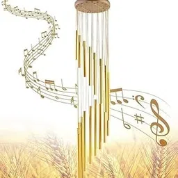 Wind Chime, 15 Tube, Outdoor Deep Tone, Metal Tubes, Standard Size, Modern Style, Multi Color, Perfect for Garden, Patio, Yard-picture-13