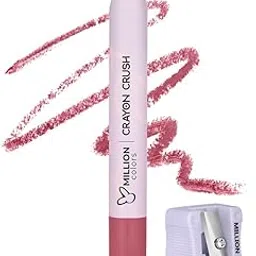 Lip Crayon Lipstick | 8H Long-Lasting Matte | Hydrating & Lightweight | Highly Pigmented | Smudge-Proof & Transfer-Proof | Hyaluronic Acid & Shea Butter (Tipsy Coral 11, 3g) image 1