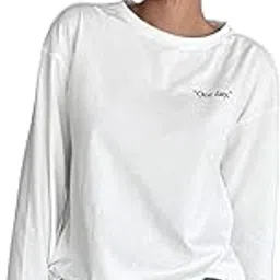 sxv style SXV 'One Day' Printed Cool Aesthetic Oversized Full Sleeve T-Shirt-picture-32