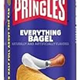 Pringle's Everything Bagel Potato Crisps Chips, Lunch Snacks, 158g (Imported USA)-picture-11