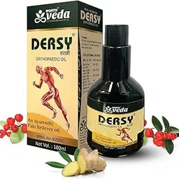 Dersy Ayurvedic Orthopaedic Pain Relief Massage Oil for Full Body Relax (Pack of 2 )(100 ml each) | Enriched with adrak ,ajwain, Mahanarayan , Dhanvantharam , Eucalyptus Oil & 13 Herbs | Natural & Ayurvedic Relief from Joint , Muscle , Knee & Back Pain, Sprains, Sports injuries image 1