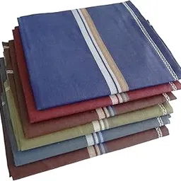 s4s Men's 100% Cotton Premium Collection Handkerchiefs (White_46X46 CM)-picture-19