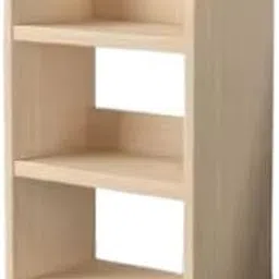 3-Tier Wooden Desktop Bookshelf, Compact Storage Organiser for Home Office Study Bedroom, Natural Wood-picture-14