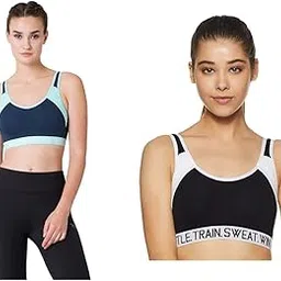 van heusen Women's Proactive Sports Bra - Cotton Elastane, Anti-Bacterial, Wireless, Non-Padded, Full Coverage.-picture-18