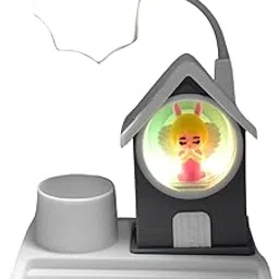 GENCLASS Cute Lovely Graphic & Home Design with Plastic Base LED Desk Light, Multi Color Changes (1 Pc)-picture-32