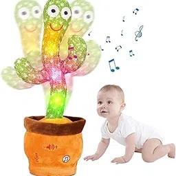 QAVO Dancing Cactus Toy for Kids | Talking Cactus Toys for Kids | Speaking Cactus Toy | Sing 120 Songs, Emit Colorful Lights, and Repeat What You Say for Babies U430-picture-13