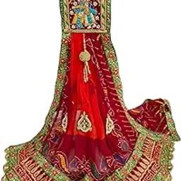 Ranisati Boutique Red Bandhani Dupatta | Traditional Pure Georgette Odhna for Women-picture-35