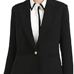Solid Slim Fit Polyester Blazer-image-55