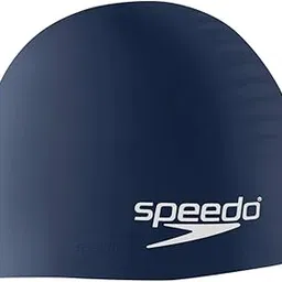 Speedo Silicone Solid Swim Cap, Navy, One Size-picture-34