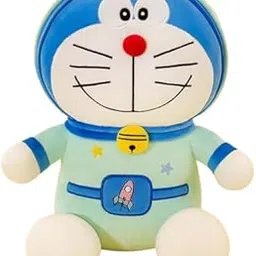 RVA Soft Toys Doraemon for Girl Kids Stuffed Plush Soft Toy Cute Kids Birthday Animal Baby Boys/Girls Drawing Room Home Decoration (Size 25 cm) (Green)-picture-24