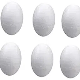 MERISHOPP Foam Eggs for Crafts White Polystyrene Eggs for Decorating Painting Handmade 10pcs 15cm-picture-20