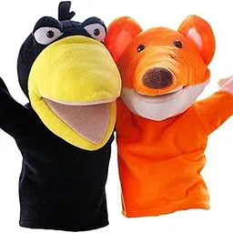 Lyla 2Pcs Animal Hand Puppets Cute Soft for Show Theater Role Play Birthday Gifts-picture-16