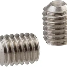 Socket Set Screw, Cup Point, 1/4-28 x 1/4", Stainless Steel, 18-8, Hex Socket Drive (Quantity: 100) Fine Thread, 1/4 inch Grub/Blind/Allen/Headless Screw, Length: 1/4 inch-picture-29