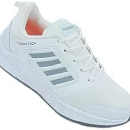 Men's Stylish Sports Sneakers with Supportive Cushioning White-picture-12