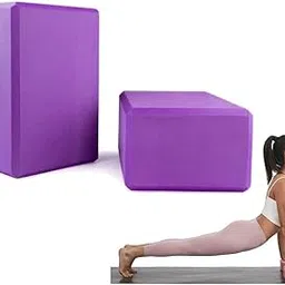 PIQIUQIU Set of 2 Yoga Blocks EVA Stability for Meditation Yoga Pilates Support and Strengthen Poses-picture-58