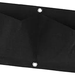 ATORSE Wall Hanging Planting Bag Utility Flower Container for Balcony Doorway Patio Black-image-15