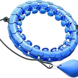 SGABANI Weighted Hula Ring Hoop Weight Loss Circle Detachable with 24 Ring(52 Inch) 360 Degree Spinning Ball for Men & Women Adults Weight Loss, Smart Exercise Equipment - (Multicolour)-picture-56