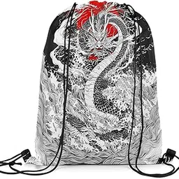 jejeloiu Sausage Dog Sports Drawstring Sackpack,13"x15.7",Dachshund Drawstring-picture-34